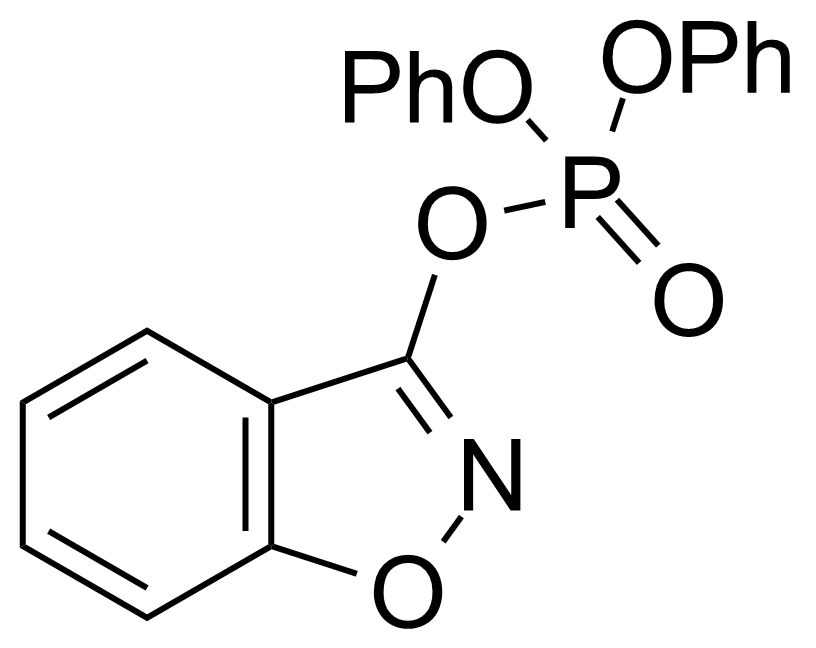 Structure of Benzo[d]isoxazol-3-yl diphenyl phosphate
