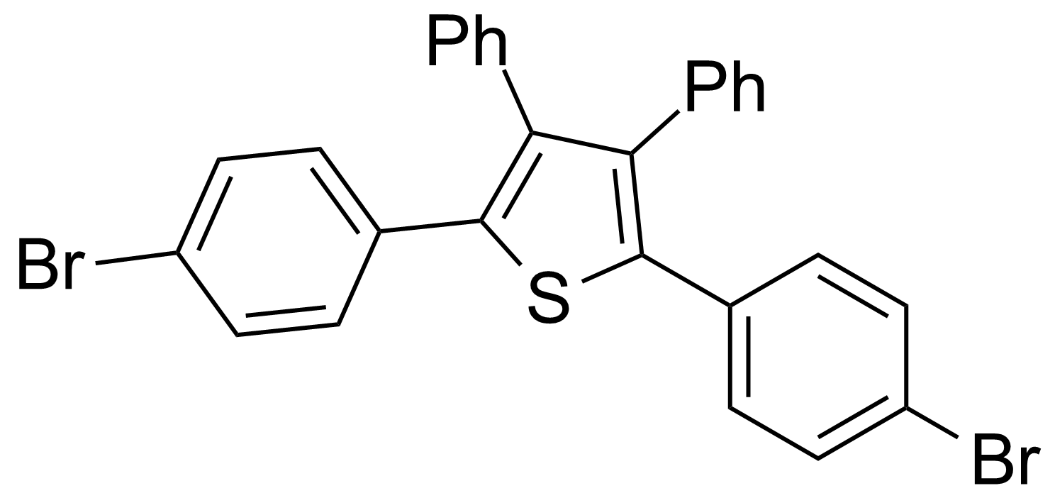 Structure of 2,5-Bis-(4-bromophenyl)-3,4-diphenyl-thiophene