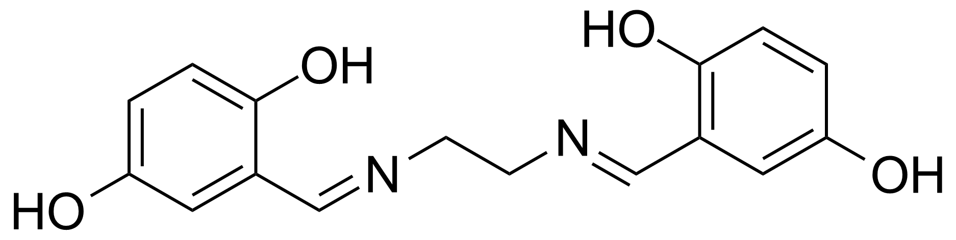 Structure of N,N-Bis(2,5-dihydroxybenzylidene)ethylenediamine