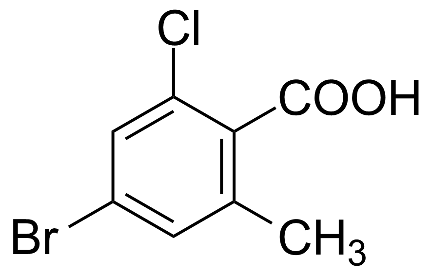 Structure of 4-Bromo-2-chloro-6-methylbenzoic acid