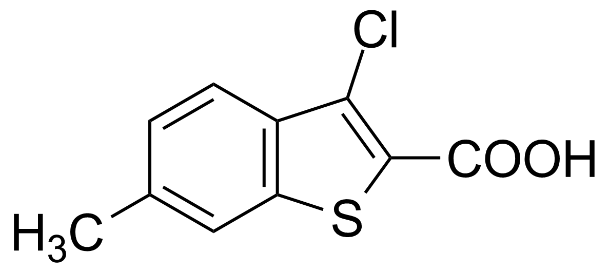 Structure of 3-Chloro-6-methylbenzothiophene-2-carboxylic acid