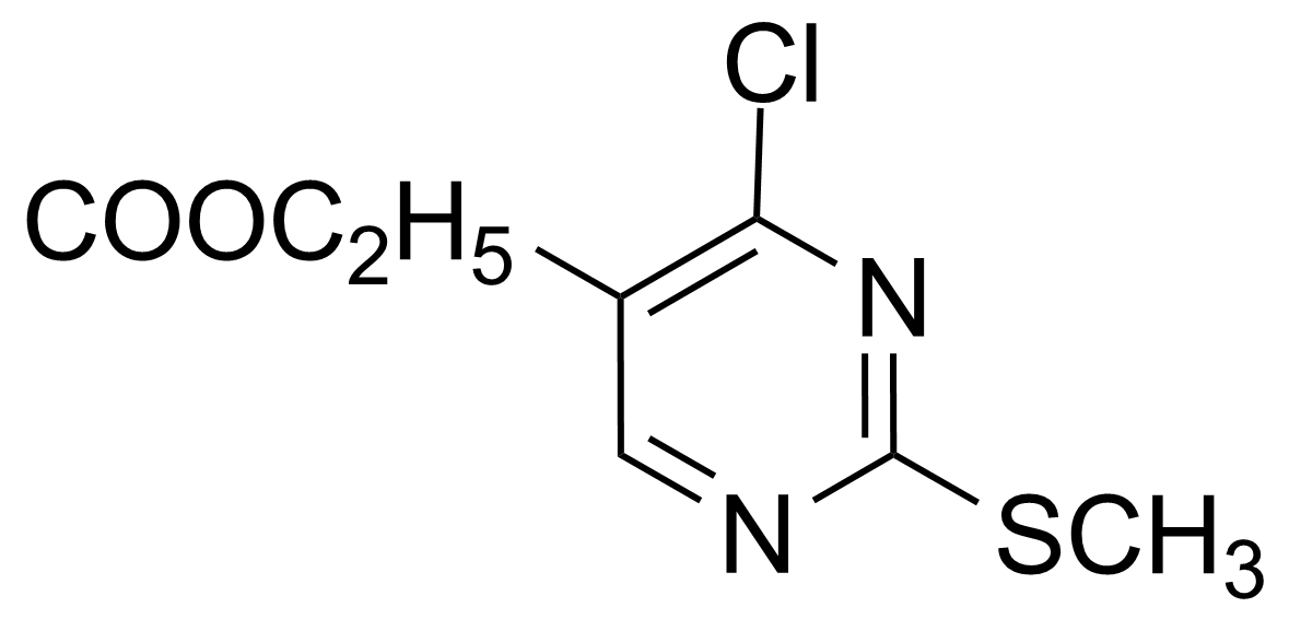 Structure of Ethyl 4-chloro-2-(methylthio)pyrimidine-5-carboxylate