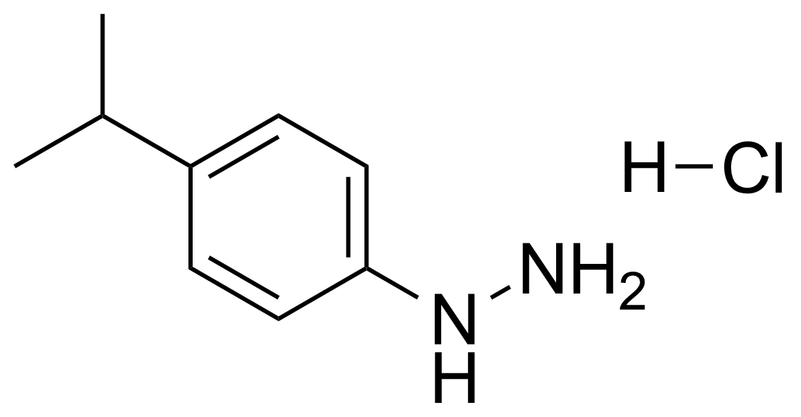 Structure of 4-Isopropylphenylhydrazine hydrochloride