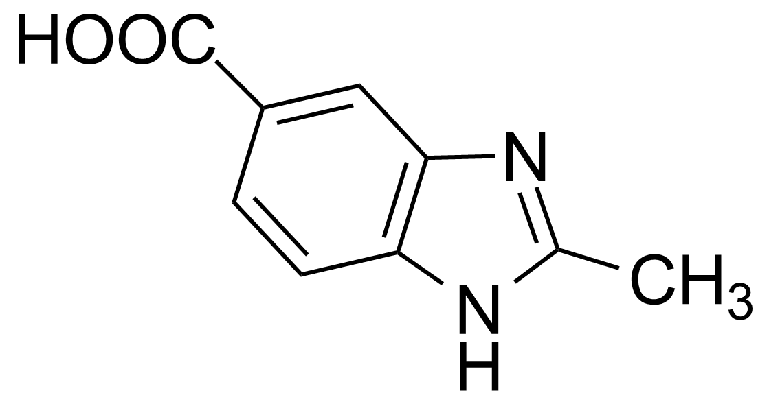 Structure of 2-Methyl-1H-benzimidazole-5-carboxylic acid
