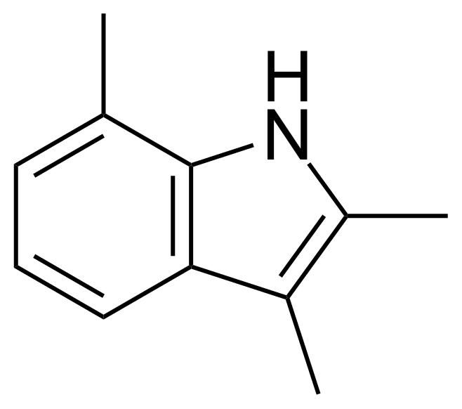 Structure of 2,3,7-Trimethylindole