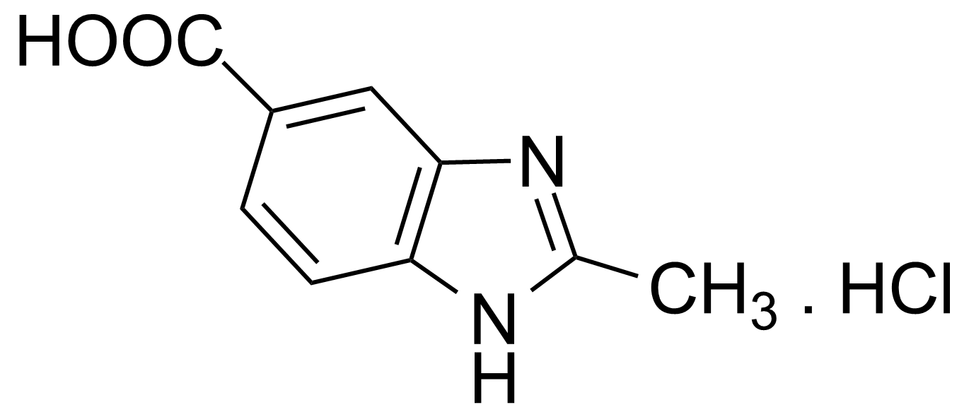Structure of 2-Methyl-1H-benzimidazole-5-carboxylic acid hydrochloride