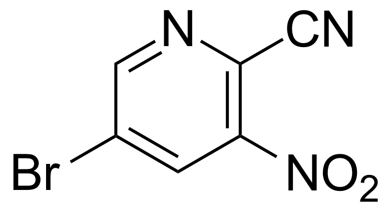 Structure of 5-Bromo-3-nitropyridine-2-carbonitrile
