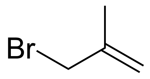 Structure of 3-Bromo-2-methylpropene