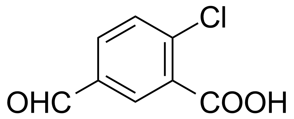 Structure of 2-Chloro-5-formylbenzoic acid