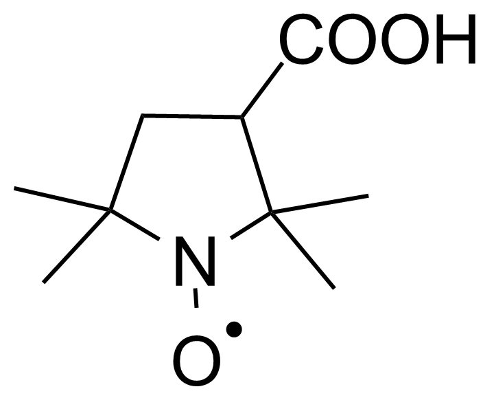 Structure of 2,2,5,5-Tetramethyl-3-pyrrolidine-1-oxyl-3-carboxylic acid