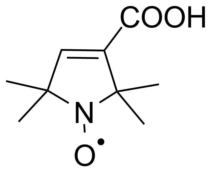 Structure of 2,2,5,5-Tetramethyl-3-pyrroline-1-oxyl-3-carboxylic acid