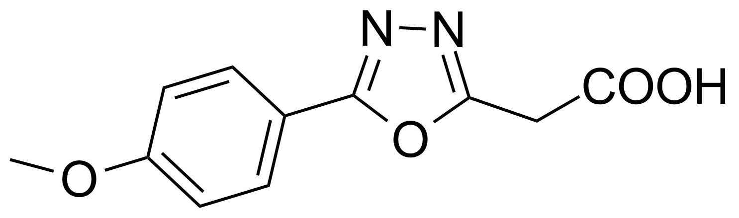 Structure of 5-(4-Methoxyphenyl)-1,3,4-oxadiazole-2-aceticacid