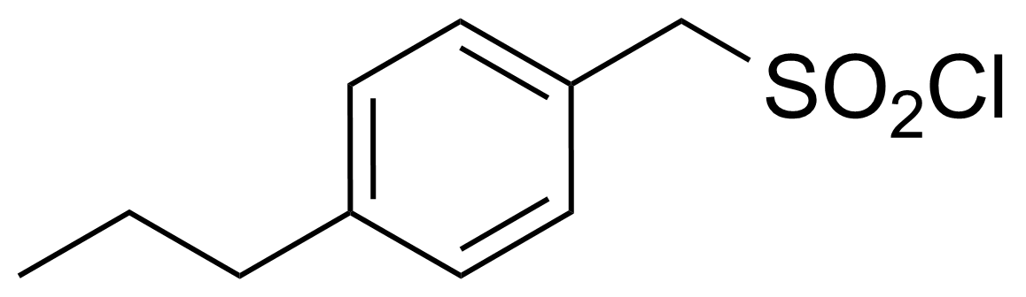 Structure of (4-Propylphenyl)methanesulfonyl chloride