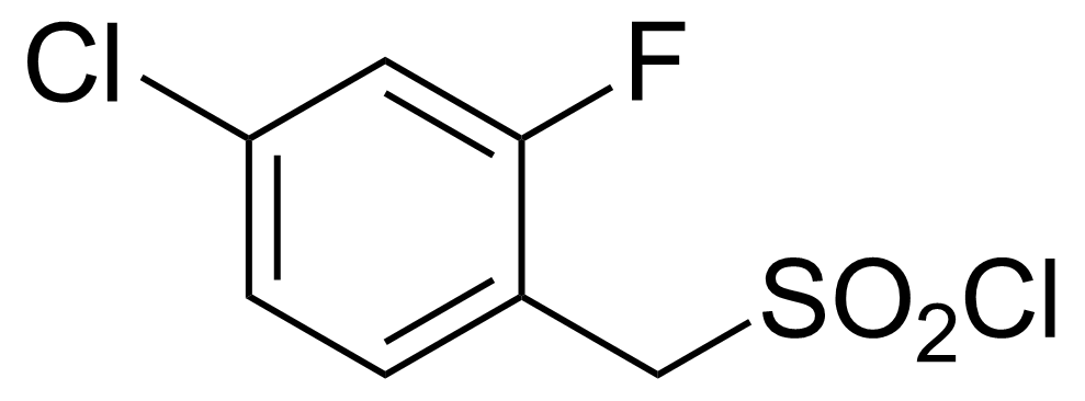 Structure of (4-Chloro-2-fluorophenyl)methanesulfonyl chloride