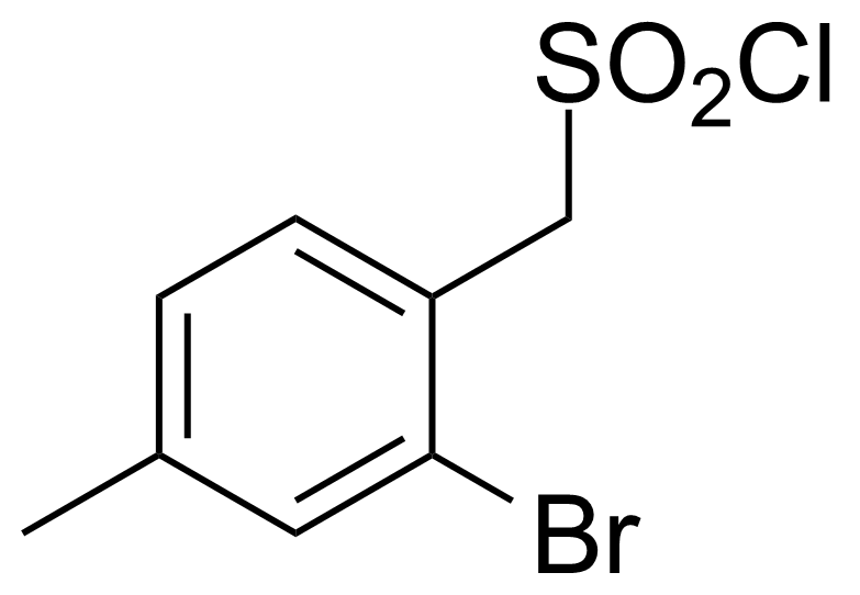 Structure of (2-Bromo-4-methylphenyl)methanesulfonyl chloride