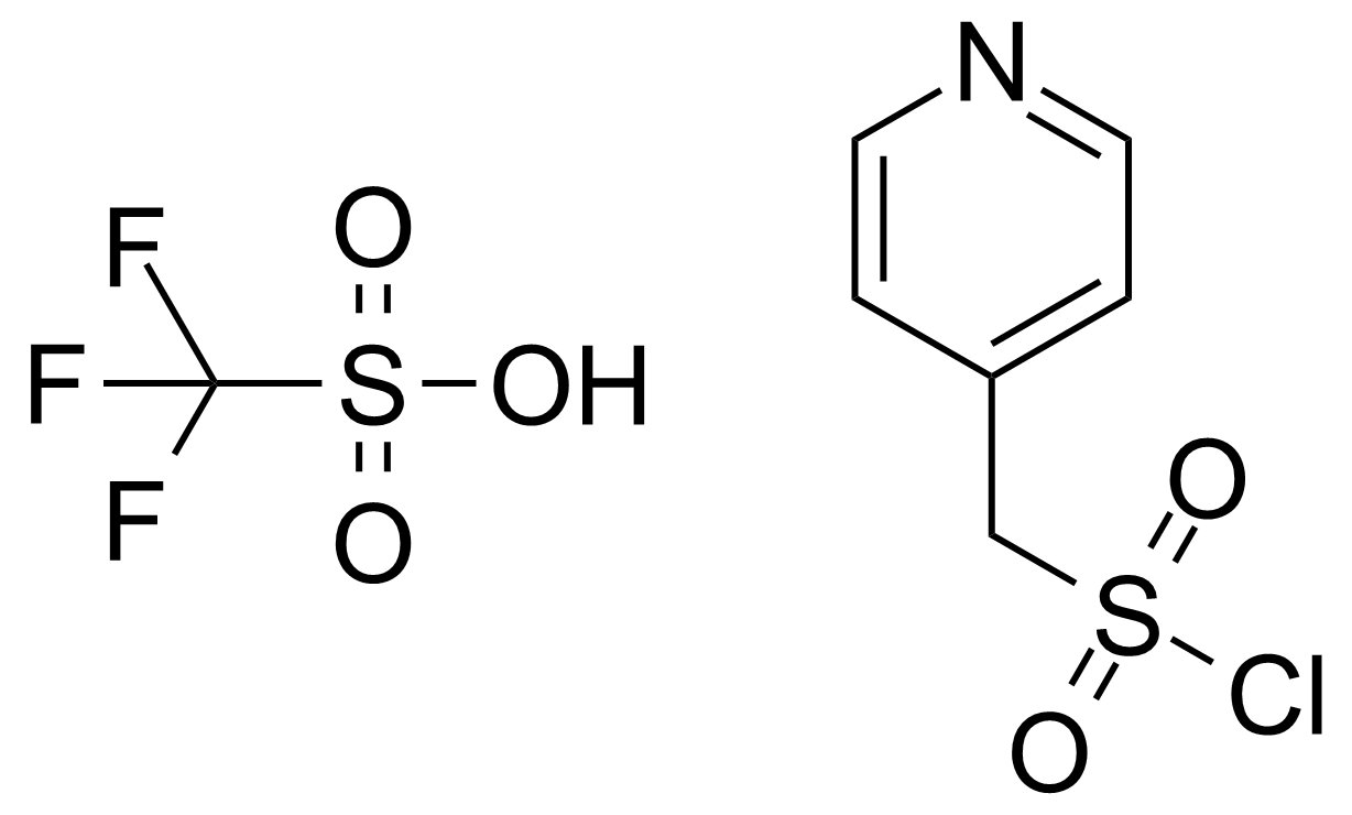Structure of (4-Pyridylmethyl)sulfonyl chloride triflate