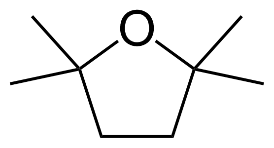 Structure of 2,2,5,5-Tetramethyltetrahydrofuran