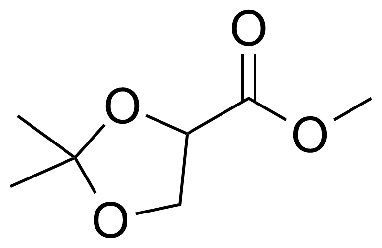 Structure of Methyl 2,2-dimethyl-1,3-dioxolane-4-carboxylate