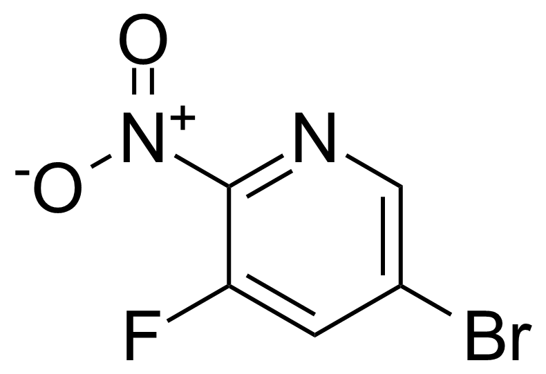 Structure of 5-Bromo-3-fluoro-2-nitropyridine