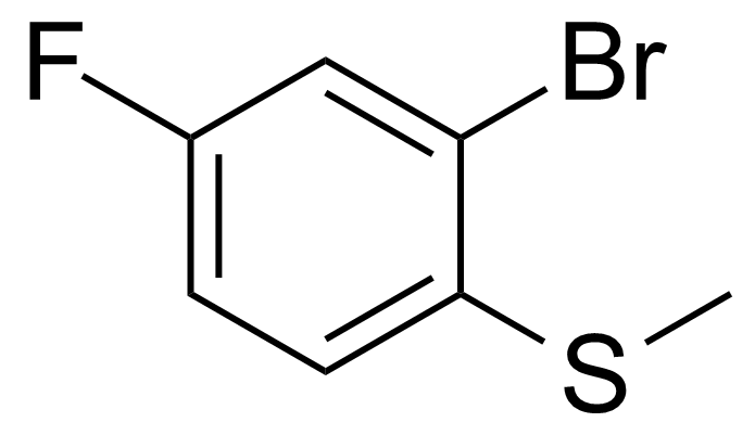 Structure of 2-Bromo-4-fluoro-1-(methylthio)benzene
