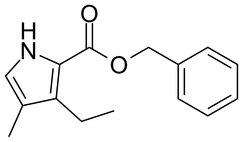 Structure of 2-Benzyloxycarbonyl-3-ethyl-4-methylpyrrole