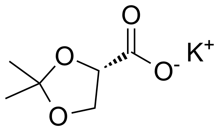 Structure of Potassium (4S)-2,2-dimethyl-1,3-dioxolane-4-carboxylate