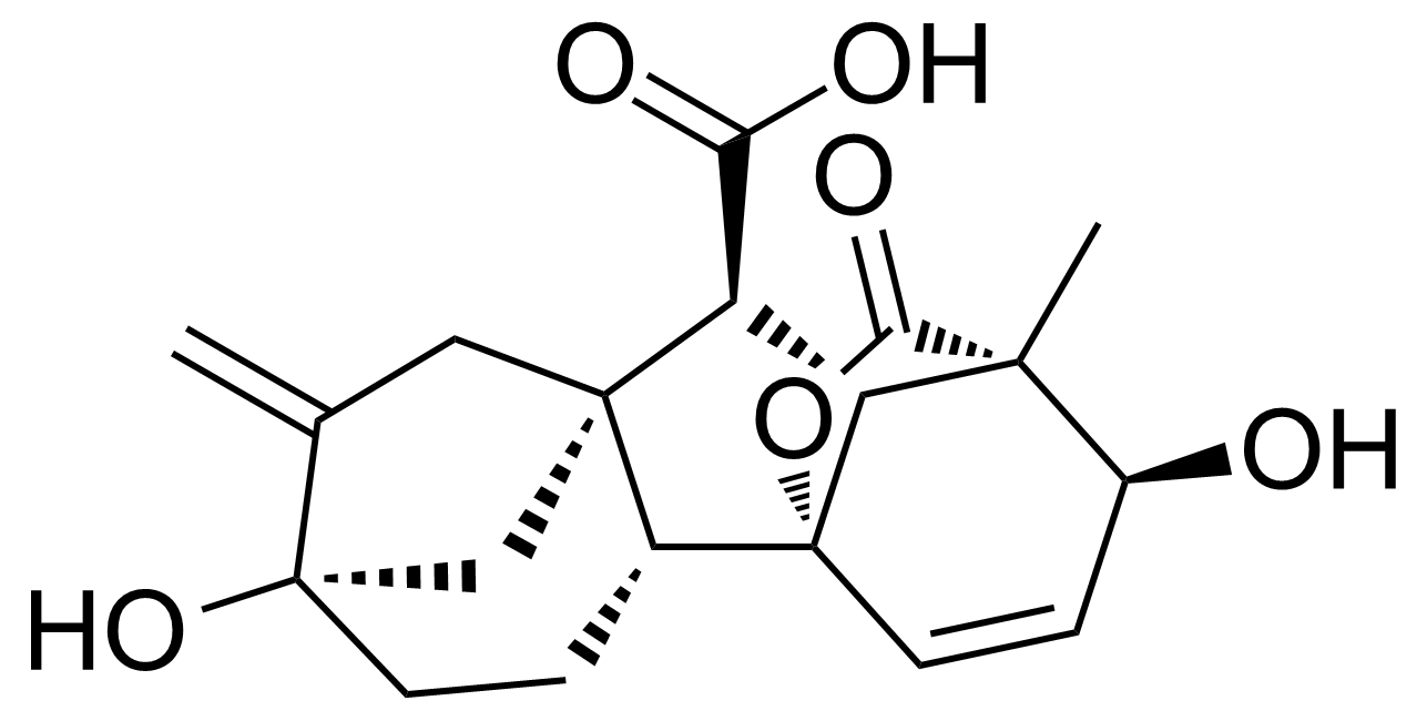 Gibberellic acid structure