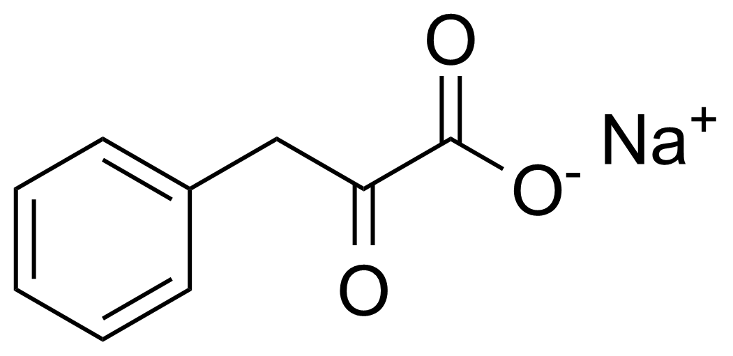 Structure of Phenylpyruvic acid sodium salt