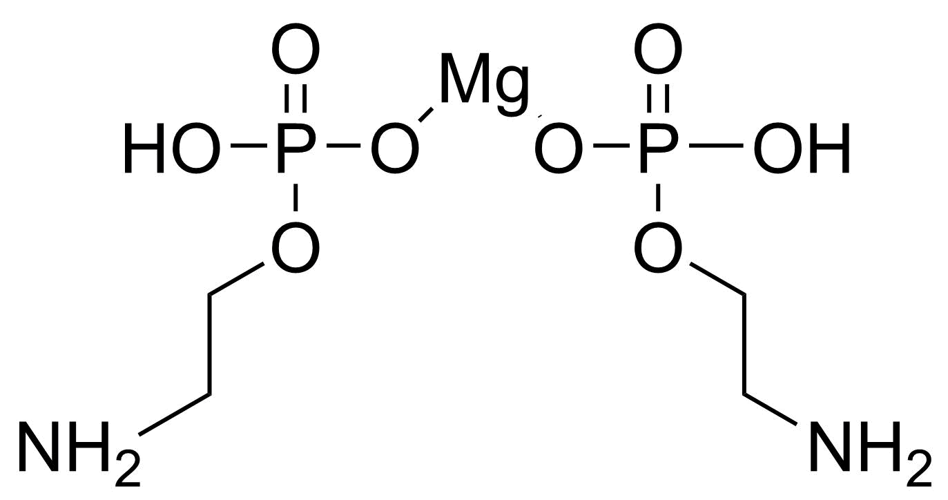 Structure of 2-Aminoethyl dihydrogen phosphate magnesium salt
