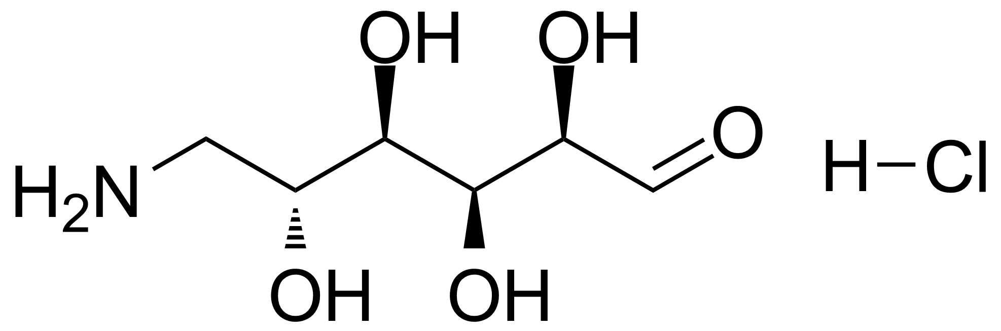 Structure of 6-Amino-6-deoxy-D-glucose hydrochloride