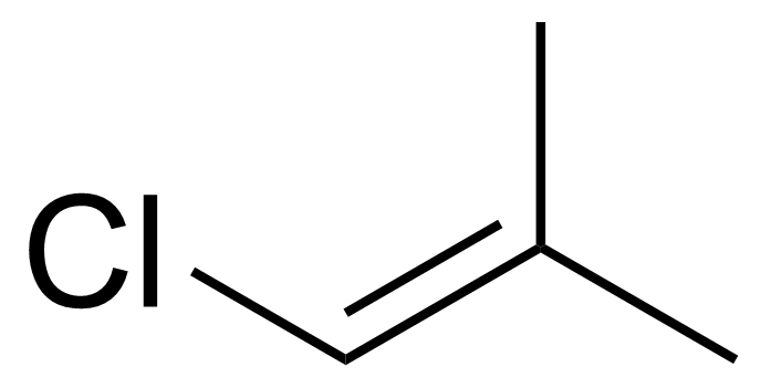 Structure of 1-Chloro-2-methyl-1-propene