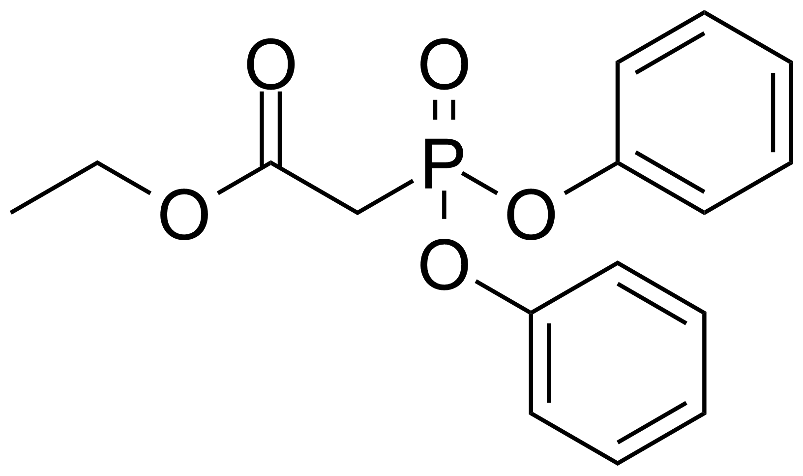 Structure of Diphenylphosphonoacetic acid ethyl ester