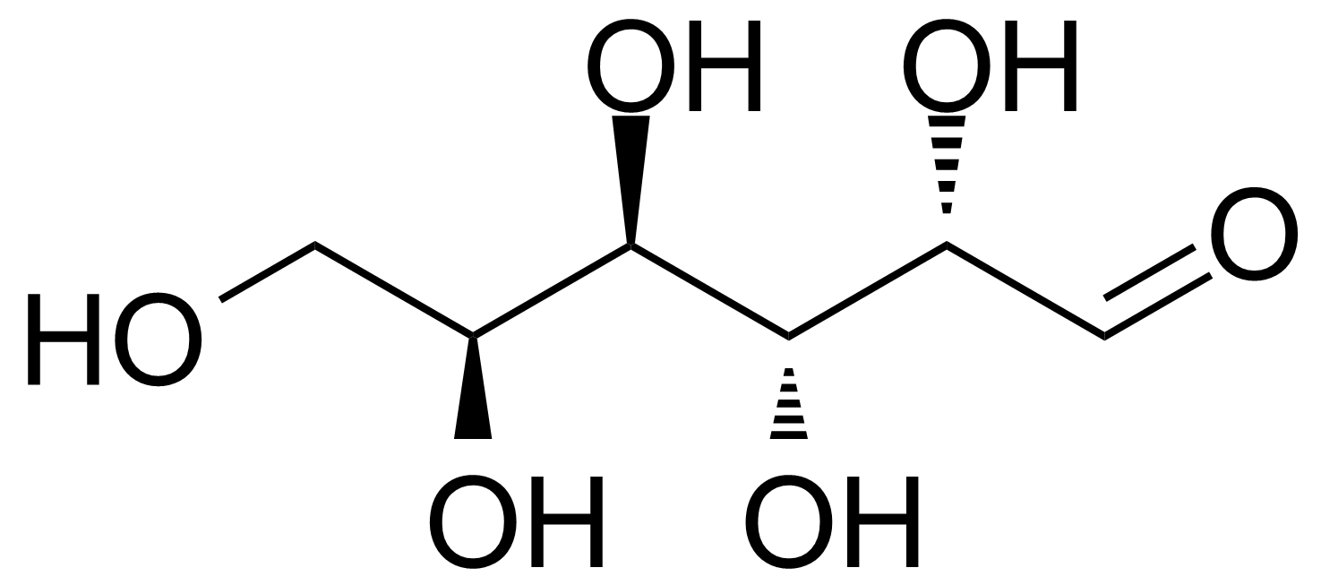Structure of L-(-)-Galactose