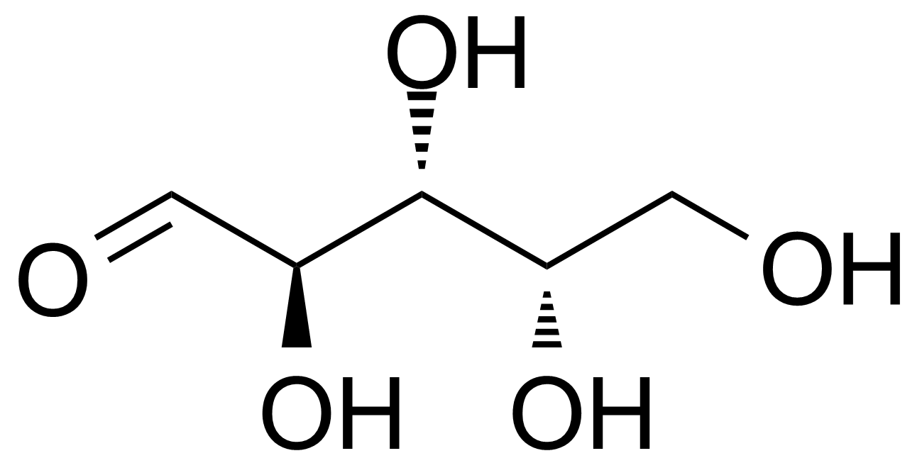 Structure of L-(+)-Lyxose