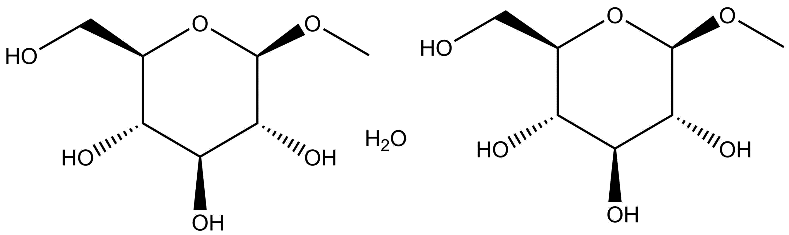 Structure of Methyl-b-D-glucopyranoside hemihydrate
