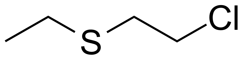 Structure of 2-Chloroethyl ethyl sulfide