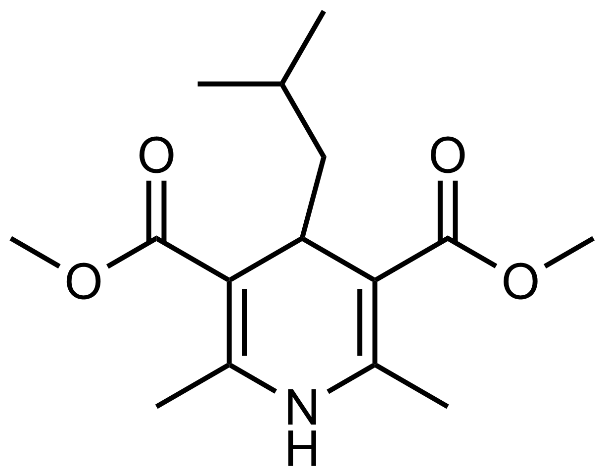Structure of Dimethyl 4-isobutyl-2,6-dimethyl-1,4-dihydropyridine-3,5-dicarboxylate