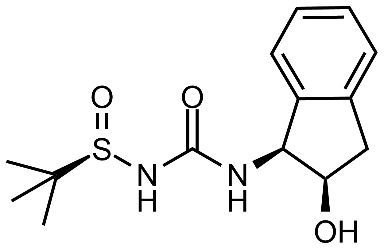 Structure of (R)-N-(((1S,2R)-2-Hydroxy-2,3-dihydro-1H-inden-1-yl)carbamoyl)-2-methylpropane-2-sulfinamide