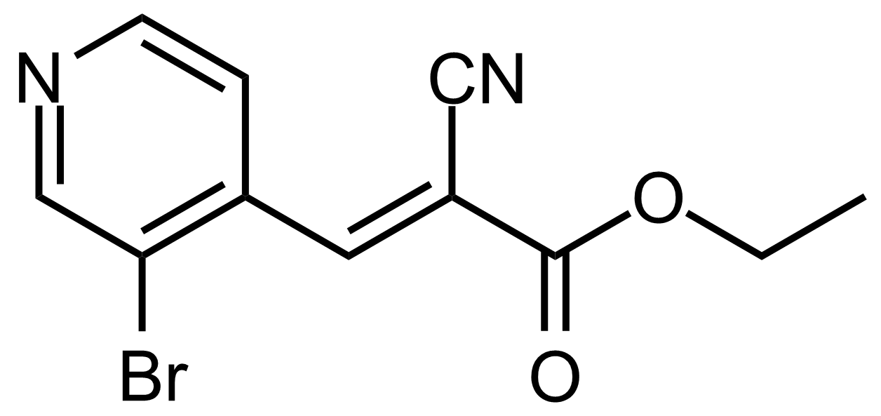 Structure of (E)-Ethyl 3-(3-bromopyridin-4-yl)-2-cyanoacrylate