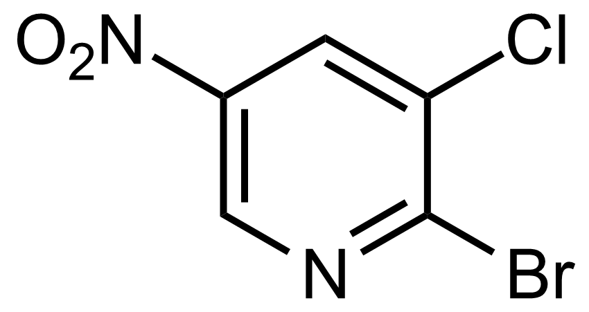 Structure of 2-Bromo-3-chloro-5-nitropyridine