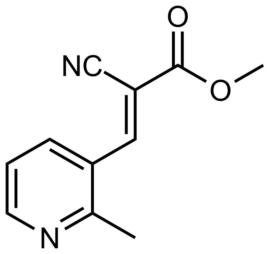 Structure of (E)-Methyl 2-cyano-3-(2-methylpyridin-3-yl)acrylate