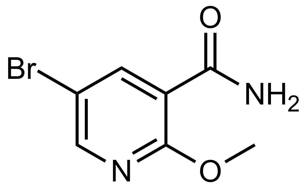 Structure of 5-Bromo-2-methoxynicotinamide