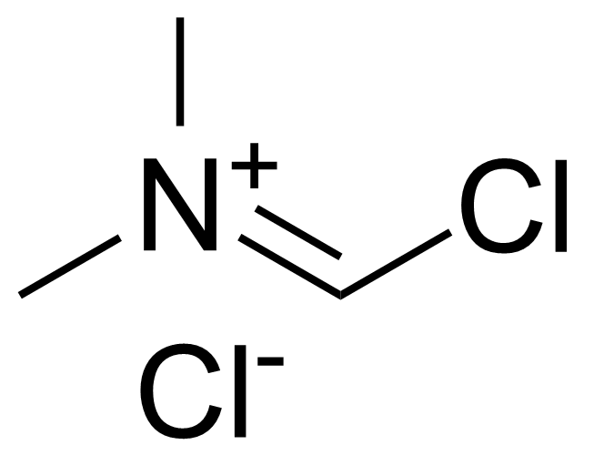 Structure of (Chloromethylene)dimethylammonium chloride