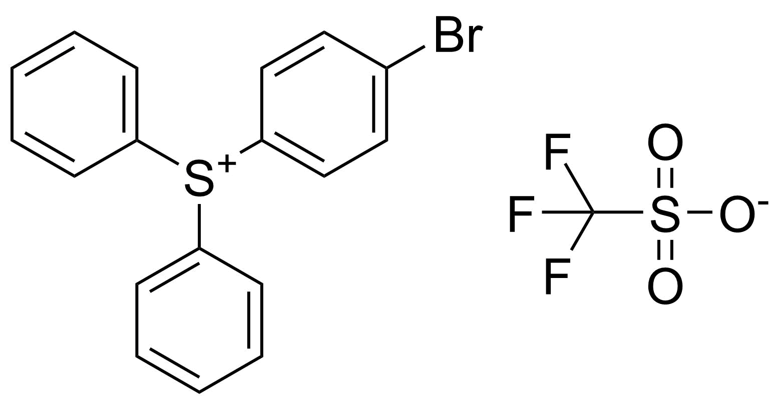Structure of (4-Bromophenyl)diphenylsulfonium triflate