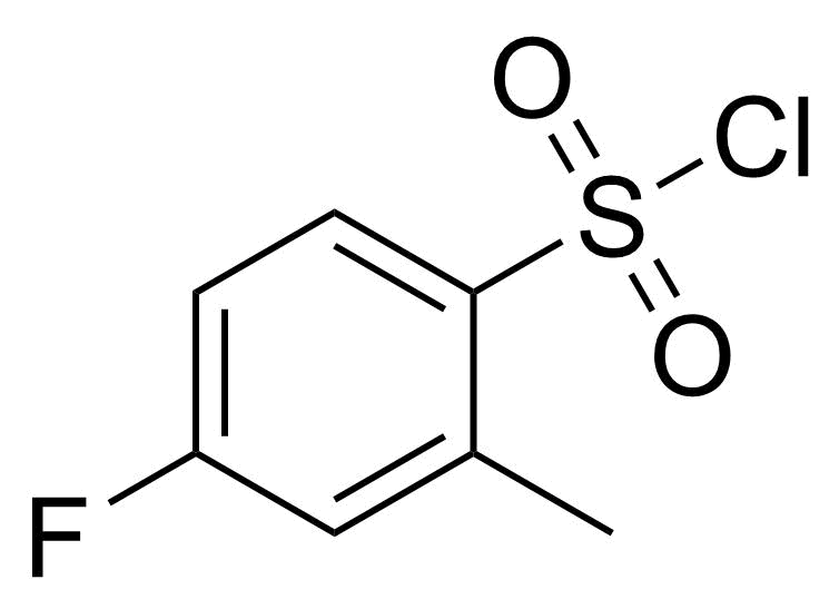 Structure of 4-Fluoro-2-methylbenzenesulfonyl chloride