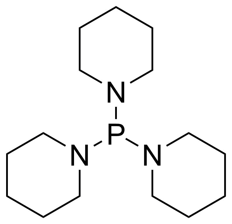 Structure of Tripiperidinyl phosphine