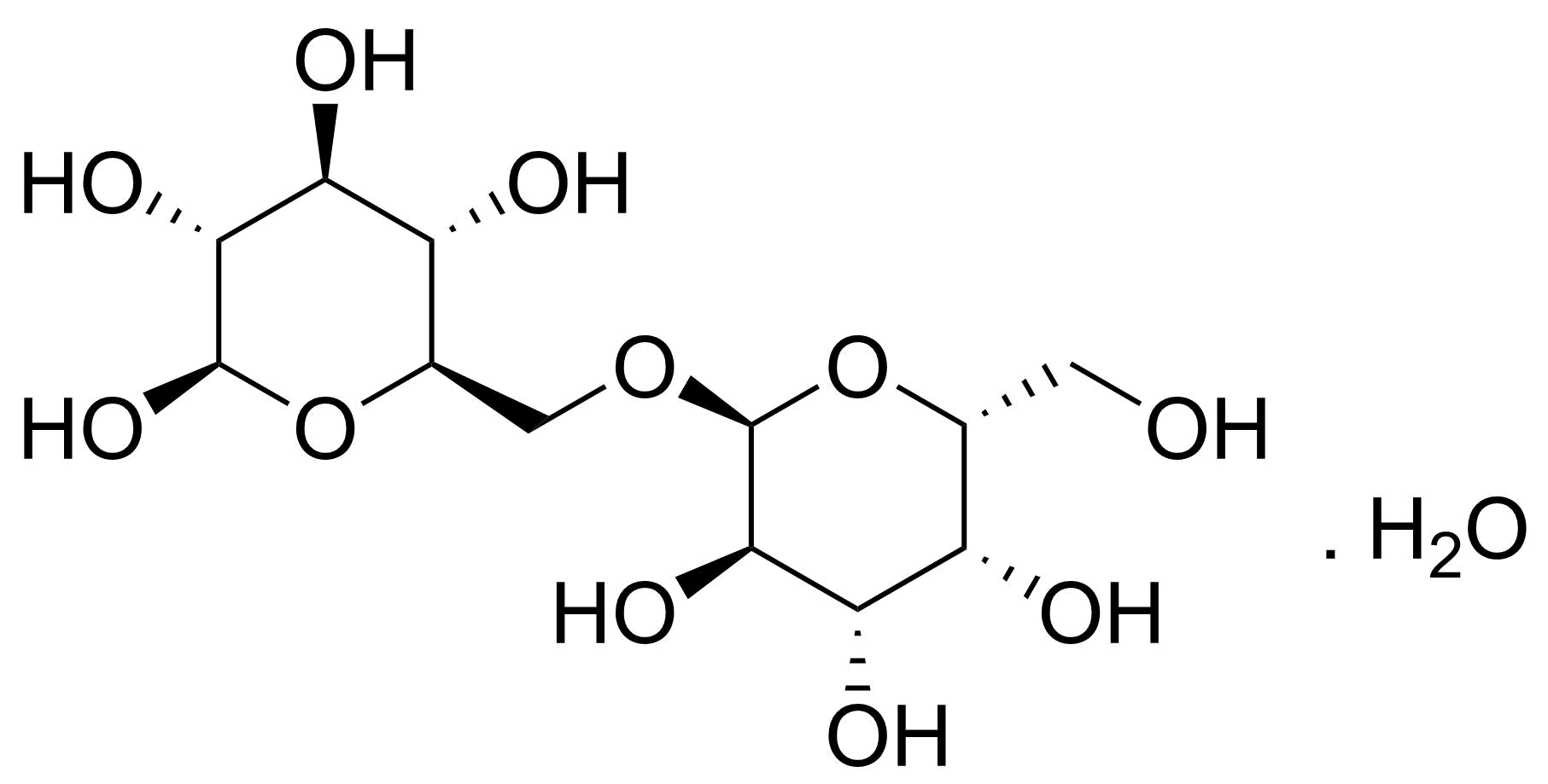 Structure of D(+)-Melibiose monohydrate