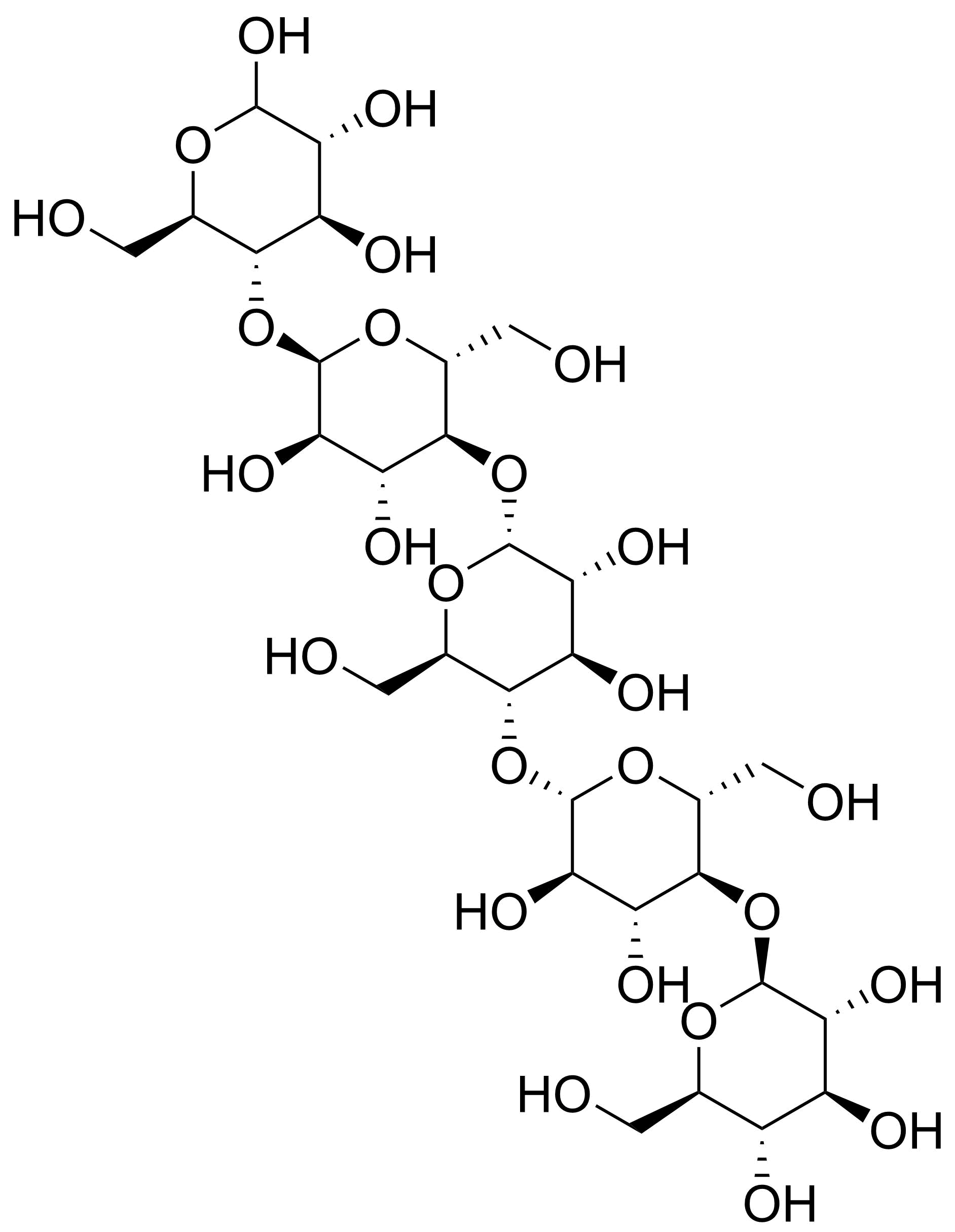 Structure of D(+)-Cellopentaose