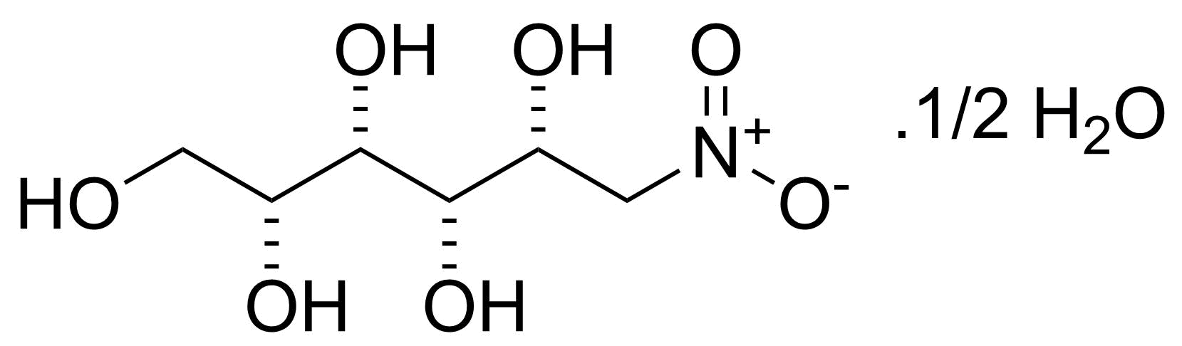 Structure of 1-Deoxy-1-nitro-L-iditol hemihydrate