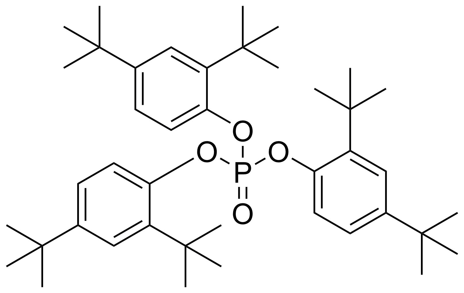 Structure of Tris(2,4-di-tert-butylphenyl)phosphate